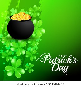 Saint Patricks Day Greeting Card Background.