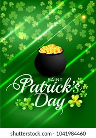 Saint Patricks Day Greeting Card Background.