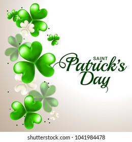Saint Patricks Day Greeting Card Background.