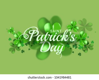 Saint Patricks Day Greeting Card Background.