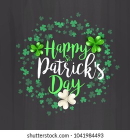 Saint Patricks Day Greeting Card Background.