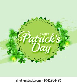 Saint Patricks Day Greeting Card Background.
