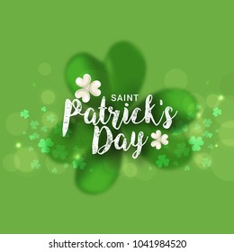 Saint Patricks Day Greeting Card Background.