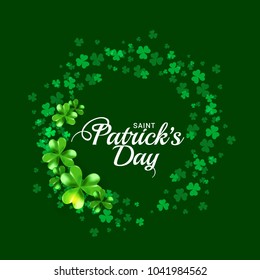 Saint Patricks Day Greeting Card Background.