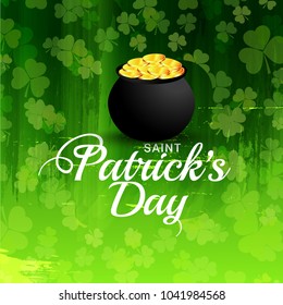 Saint Patricks Day Greeting Card Background.