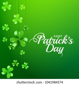 Saint Patricks Day Greeting Card Background.