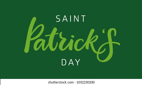 SAINT PATRICK'S DAY | GREETING HAND LETTERING