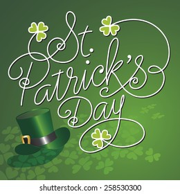 Saint Patrick's Day Hand Lettered Background