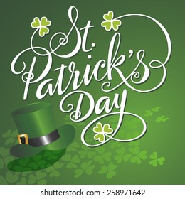 Saint Patrick's Day Hand Lettered Background