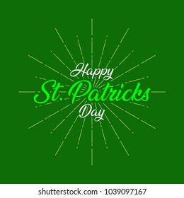 Saint patrick's day hand lettering vector design