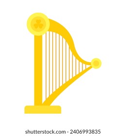 saint patricks day harp illustration