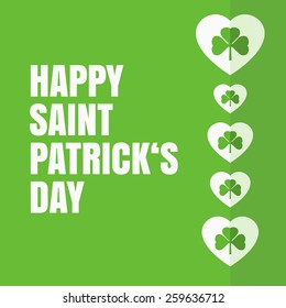 Saint Patrick's day - heart design