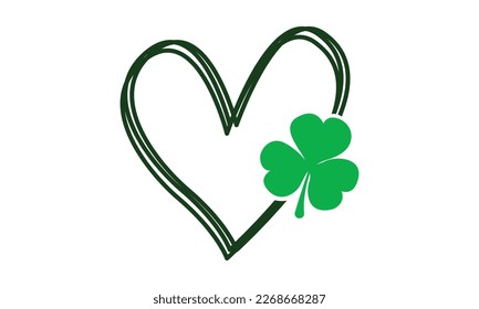 Saint Patrick's Day Heart Patrick's Day Vector and Clip Art