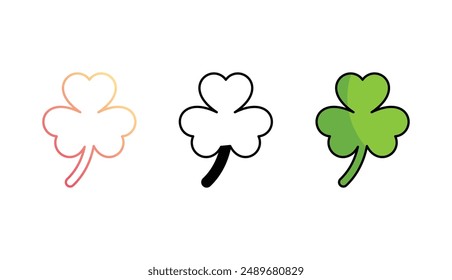 Diseño del icono del día de San Patricio con fondo blanco ilustración de stock