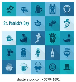 Saint Patricks Day Icon Set