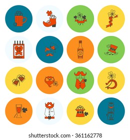 Saint Patricks Day Icon Set