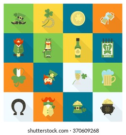 Saint Patricks Day Icon Set