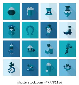 Saint Patricks Day Icon Set. Vector. Clean Work Minimum Points