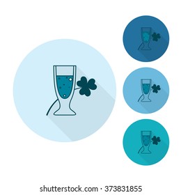 Saint Patricks Day Icon. Vector. Clean Work Minimum Points