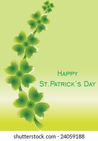 saint patrick's day illustration with clover