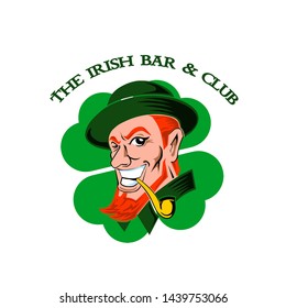 Saint Patrick's Day Irish Pub Logo