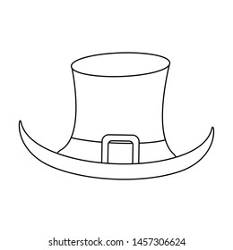 saint patricks day irish tradition leprechaun hat isolated cartoon vector illustration graphic design