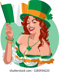 Saint Patrick's Day Irish Woman