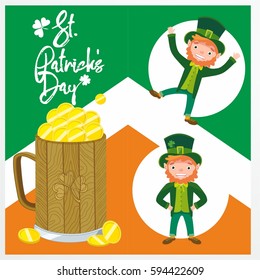 Saint Patrick's Day. Leprechaun.