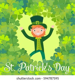Saint Patrick's Day. Leprechaun.