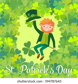 Saint Patrick's Day. Leprechaun.