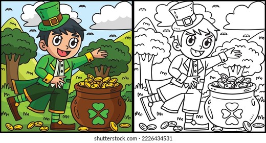 Saint Patricks Day Leprechaun Boy Illustration