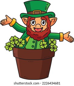 Saint Patricks Day Leprechaun Cartoon Clipart 