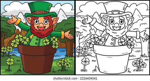 Saint Patricks Day Leprechaun Illustration