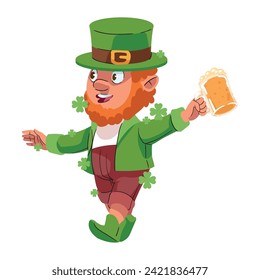 saint patricks day leprechaun illustration