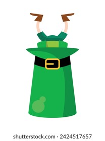 saint patricks day leprechaun legs illustration