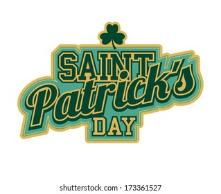 Saint Patrick's Day lettering