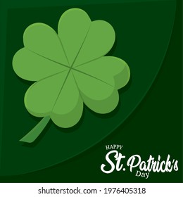 Saint patricks day Lucky clover Vector illustration
