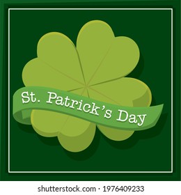 Saint patricks day Lucky clover Vector illustration