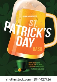 Saint Patricks Day party background design. EPS10 vector illustration.