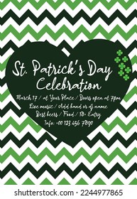  saint Patrick's day party poster flyer social media post design