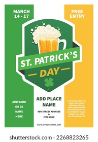 diseño de publicaciones en medios sociales del folleto del partido de San Patricio