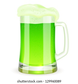 Saint Patrick's Day pint of green beer
