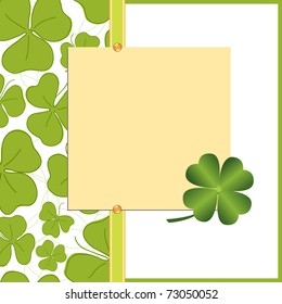 Saint Patrick's Day Postcard Template (EPS10)