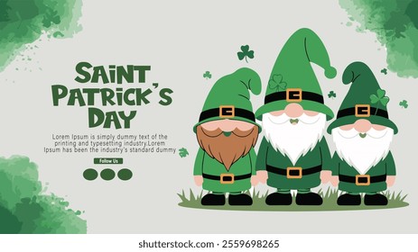 Saint Patrick's Day poster banner card