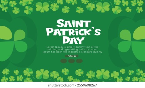 Saint Patrick's Day poster banner card