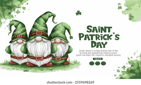 Saint Patrick's Day poster banner card