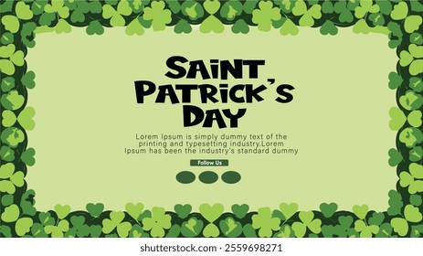 Saint Patrick's Day poster banner card