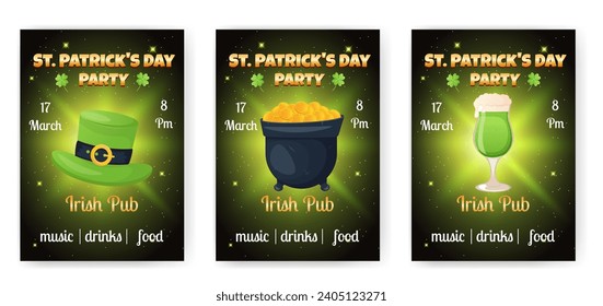 Saint Patrick's day promo banner collection