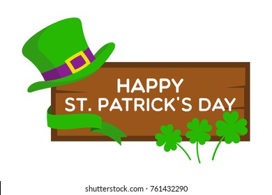 saint patrick's day related vector illustration