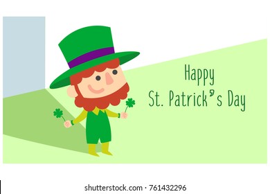 saint patrick's day related vector illustration